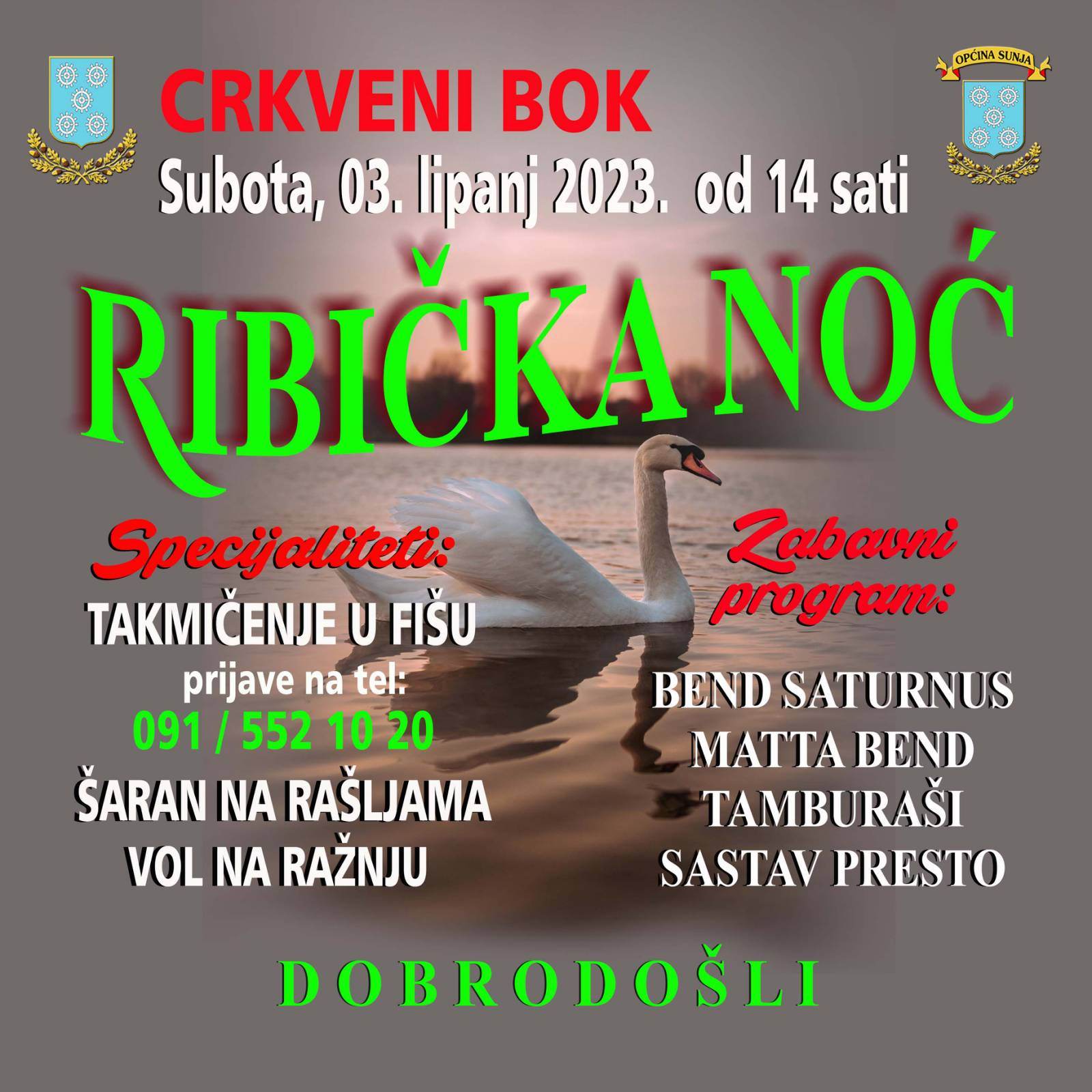 Program Ribičke noći u Crkvenom Boku